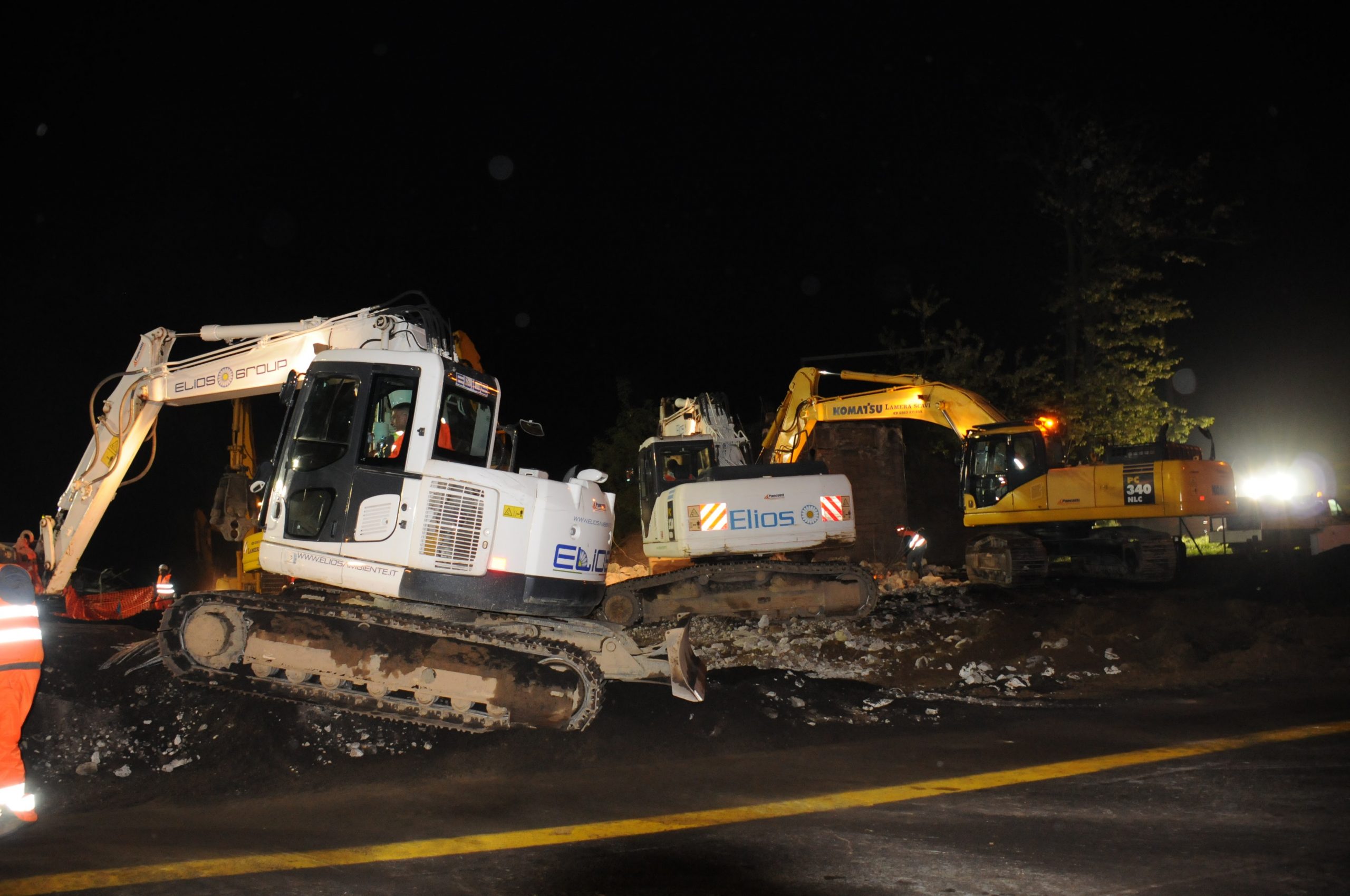 Demolizione spartitraffico e viadotti A4, documentazione di cantiere 5