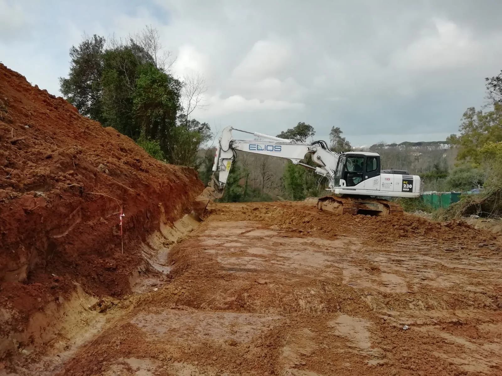 Diaframma perimetrale della ex discarica di Vallin dell’Aquila, Livorno, documentazione di cantiere 2