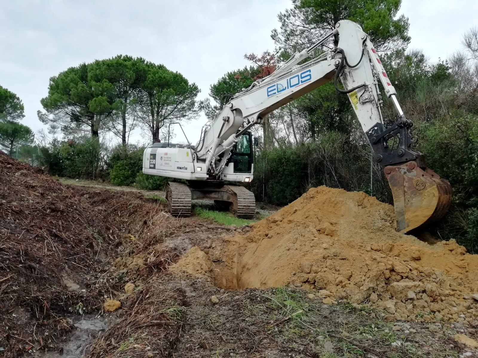 Diaframma perimetrale della ex discarica di Vallin dell’Aquila, Livorno, documentazione di cantiere 6
