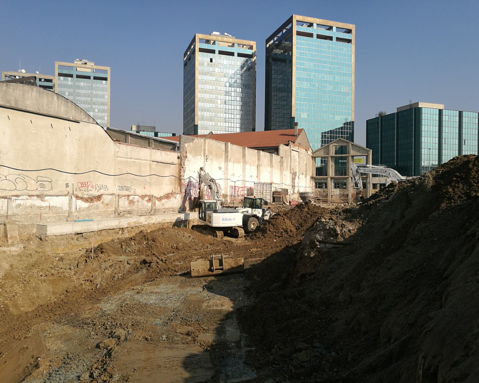 Riqualificazione area dismessa – ex industrie chimiche Meotti, Milano, documentazione di cantiere 1
