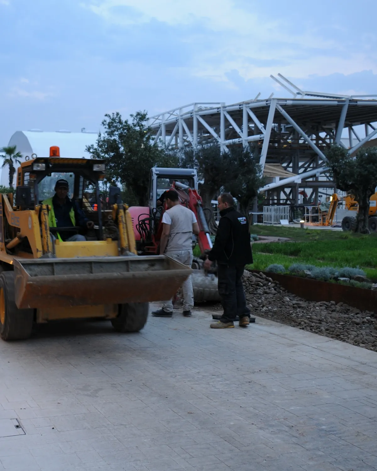 Realizzazione delle piastre espositive dei paesi espositori, EXPO 2015, documentazione di cantiere 11